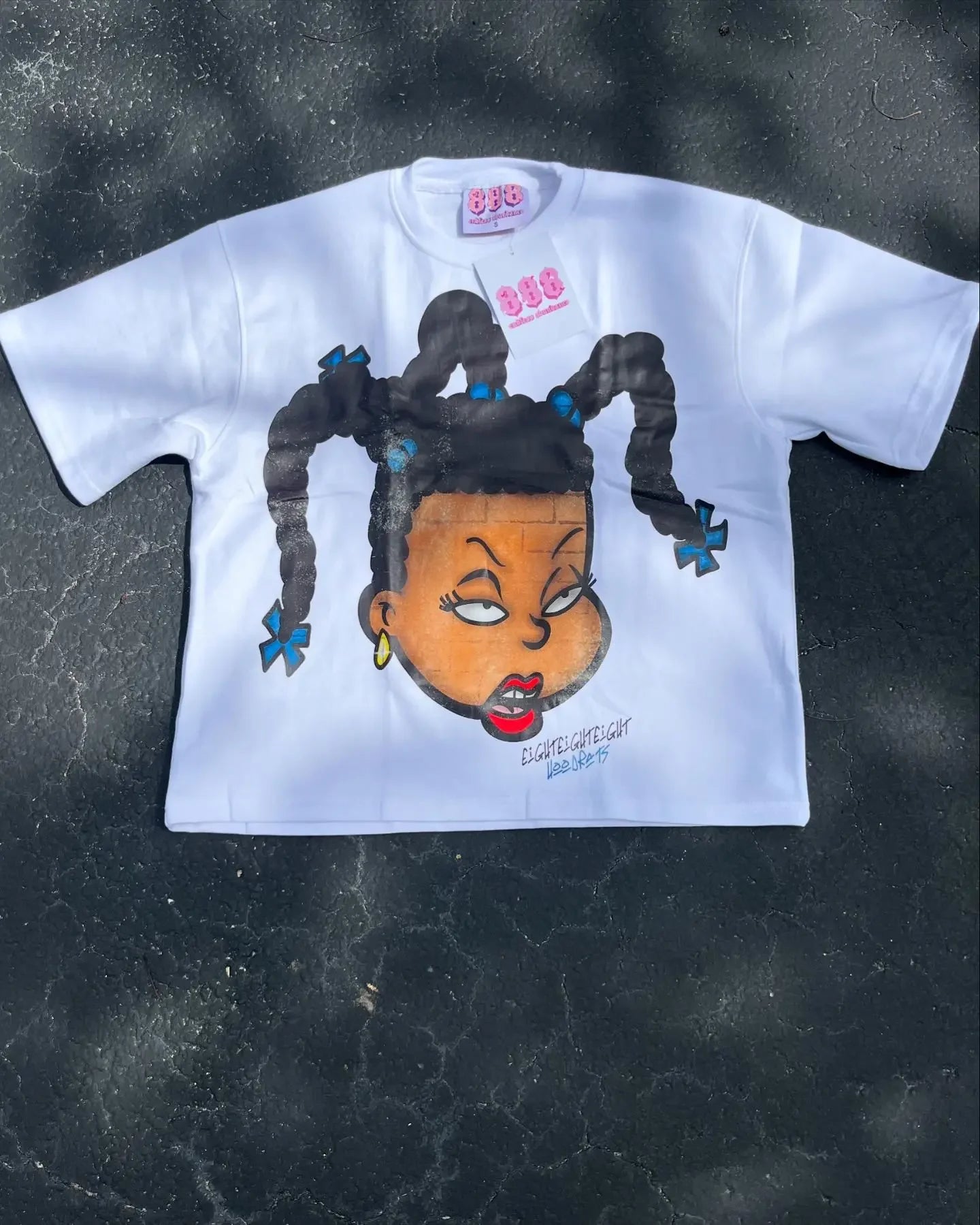 Cartoon Printed Summer T-shirt and Shorts Set