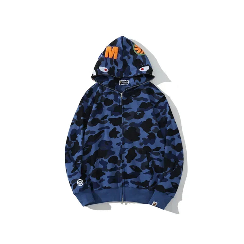 Aape Camouflage Zippered Hoodie