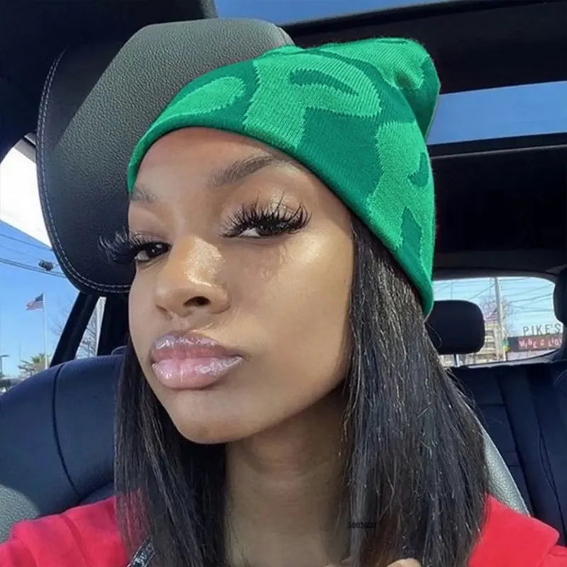 Rhinestone studded Knitted Beanie
