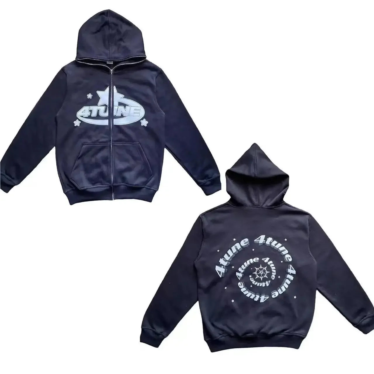 4tune Star Print Hoodie