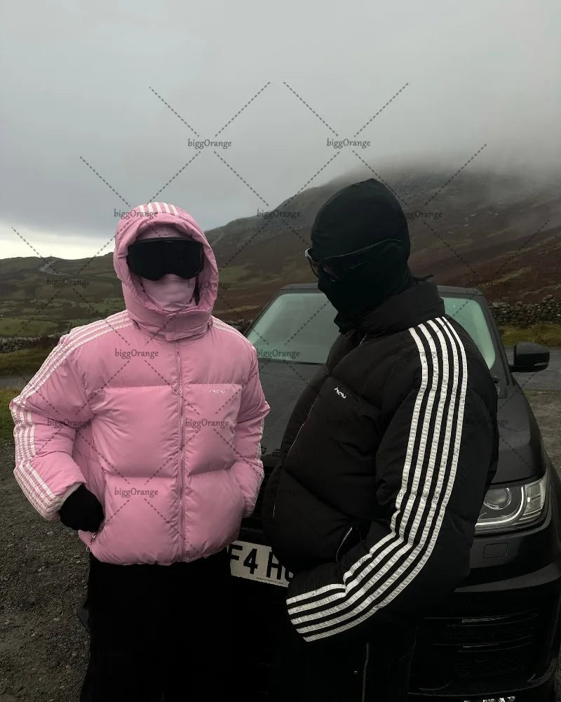 Men's Striped Puffer Jacket