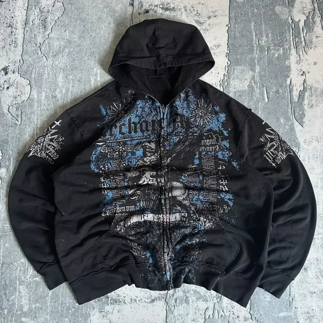Affliction Gothic Fashion Hoodie
