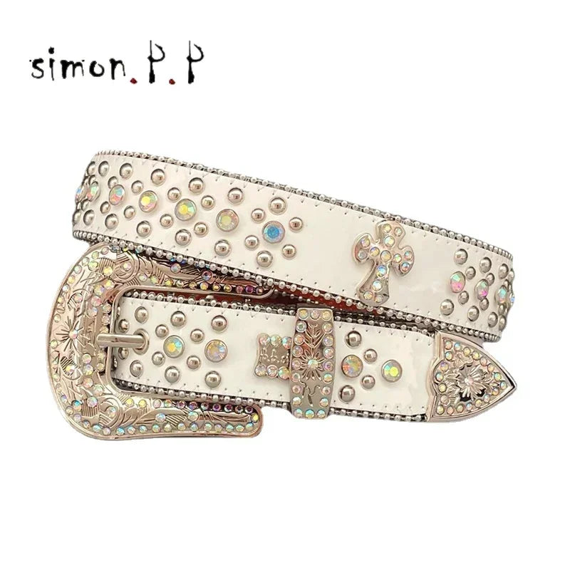 Shiny Diamond Rhinestone Studded Belt