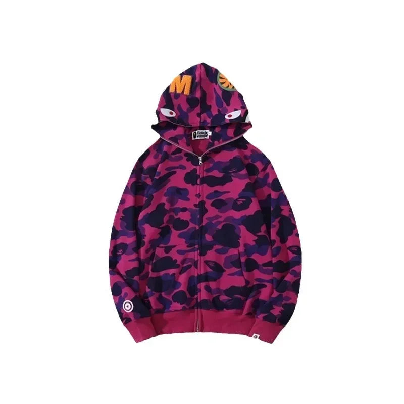 Aape Camouflage Zippered Hoodie