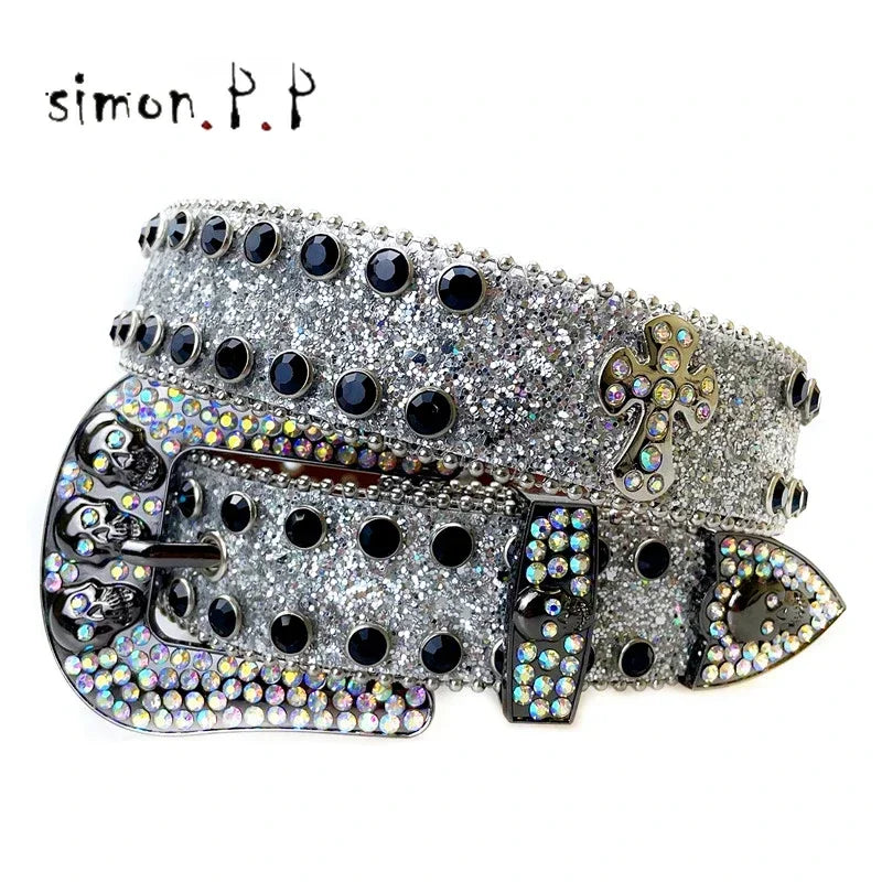 Shiny Diamond Rhinestone Studded Belt