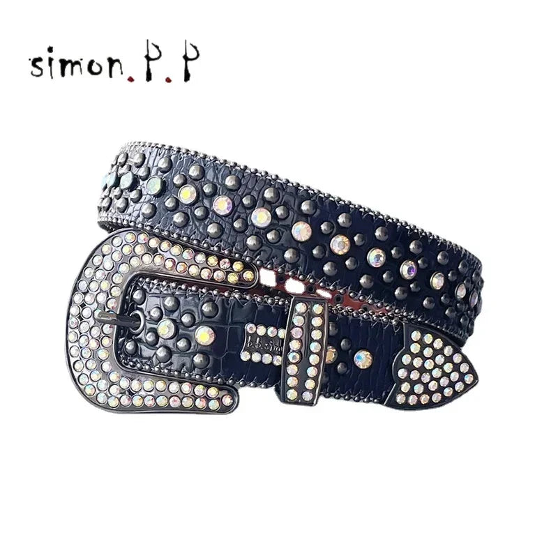 Shiny Diamond Rhinestone Studded Belt