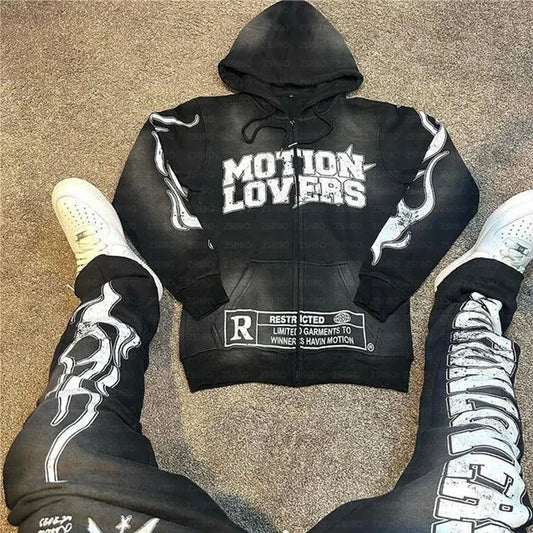 Motion Lovers Street Retro Hoodie
