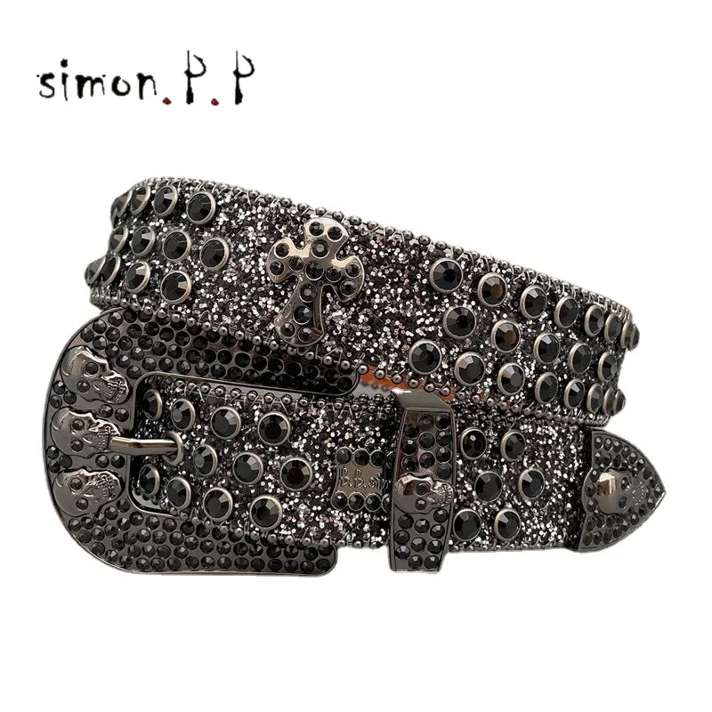 Shiny Diamond Rhinestone Studded Belt
