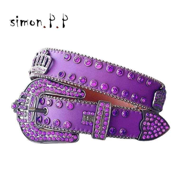 Shiny Diamond Rhinestone Studded Belt