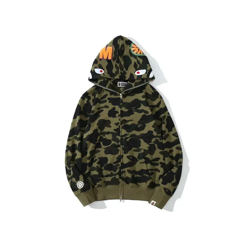 Aape Camouflage Zippered Hoodie