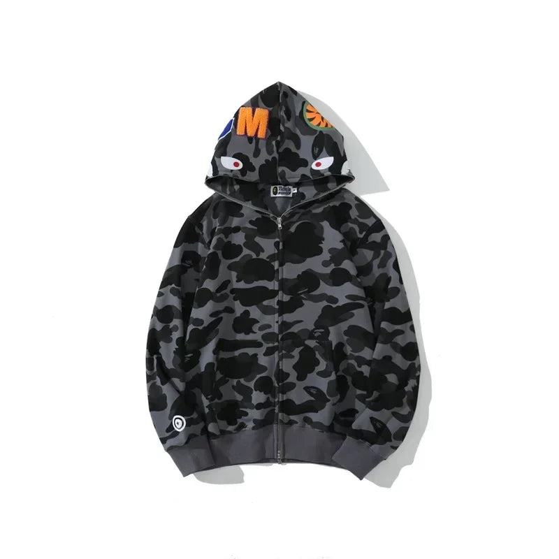 Aape Camouflage Zippered Hoodie