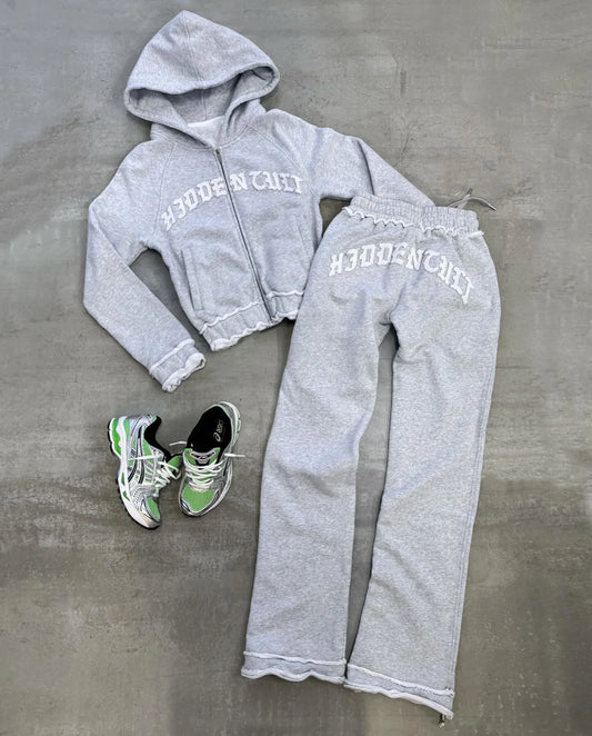 Calligraphy Letter Women's Street wear Set