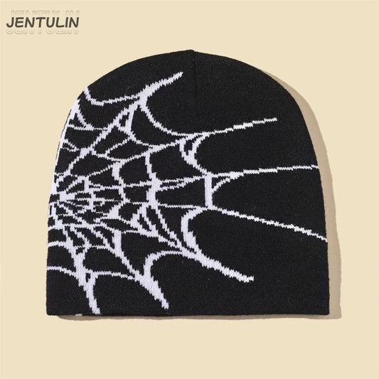New Goth Spider Web Beanie