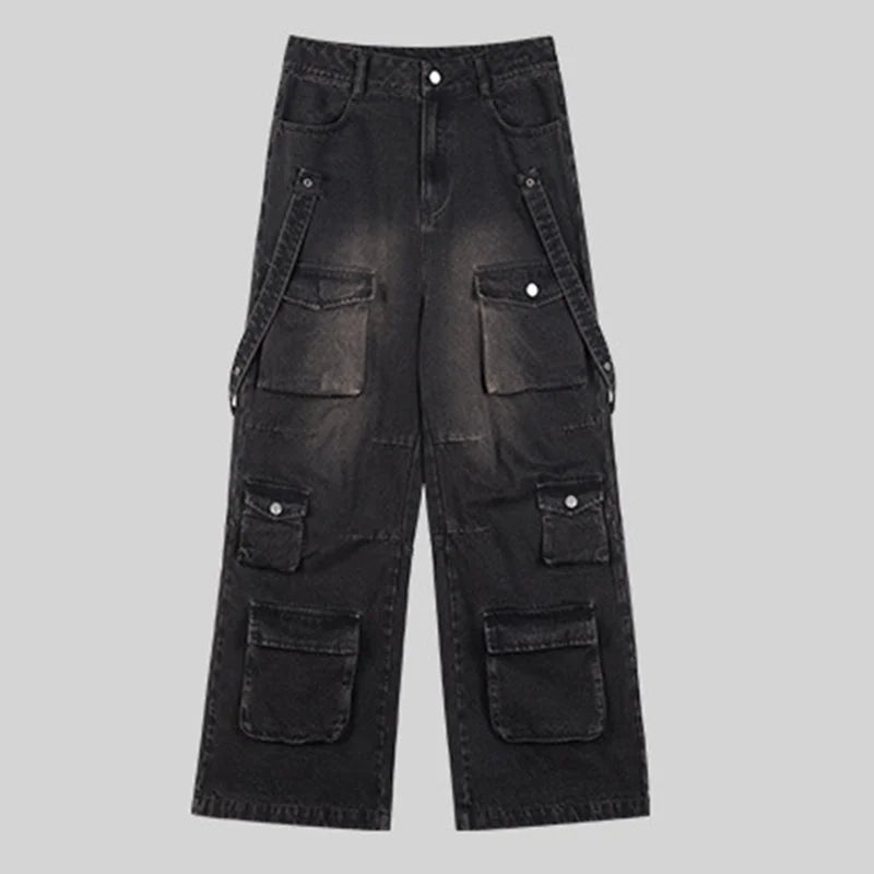 Streetwear Fashion Cargo Jeans