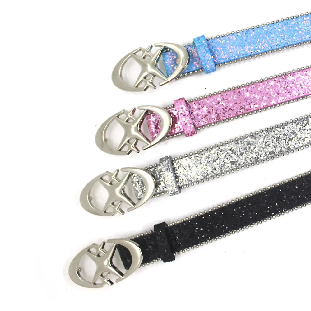 Star Buckle Rhinestone Belt