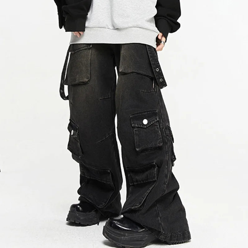 Streetwear Fashion Cargo Jeans