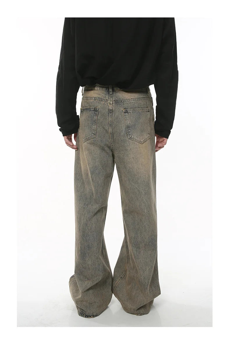 Distressed Denim Baggy Jeans