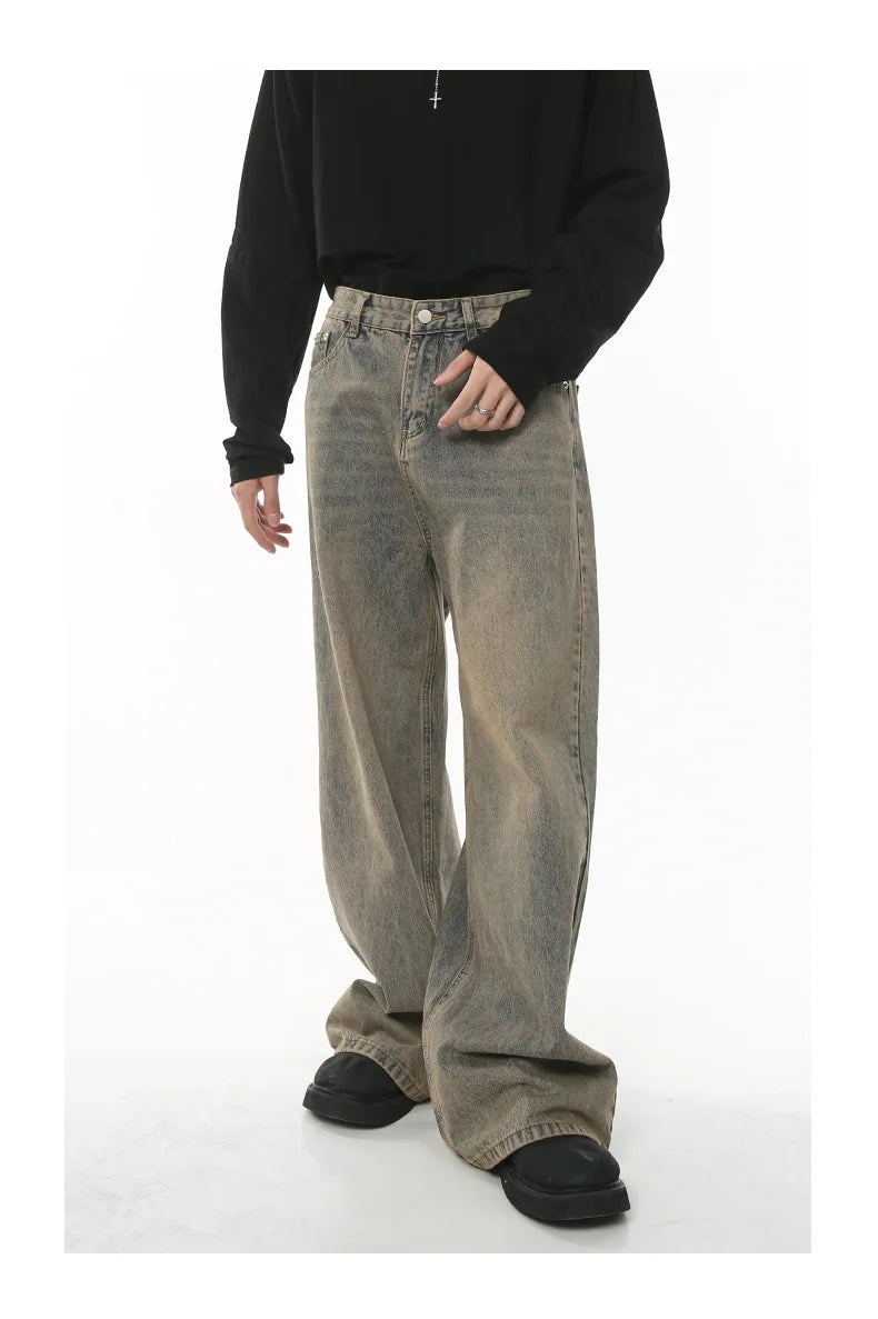 Distressed Denim Baggy Jeans
