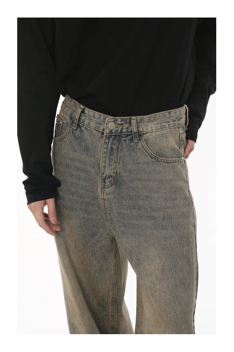 Distressed Denim Baggy Jeans