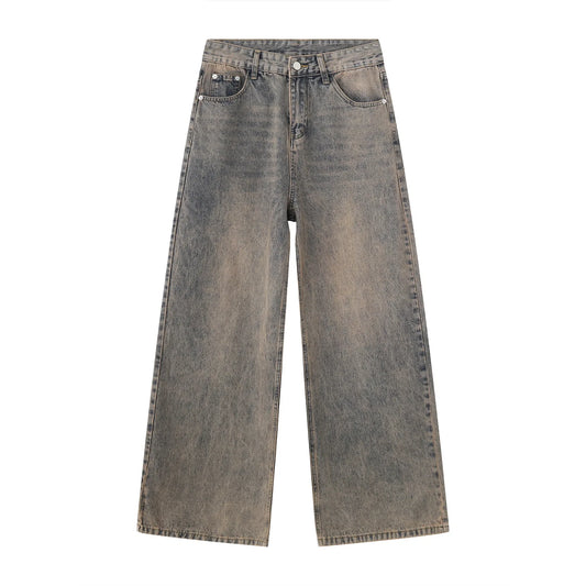 Distressed Denim Baggy Jeans