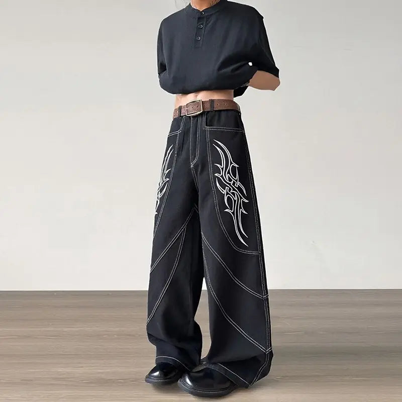 Heavy Wide leg Baggy Jeans