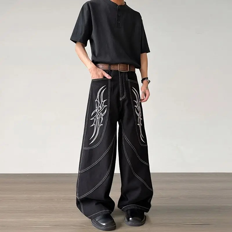 Heavy Wide leg Baggy Jeans