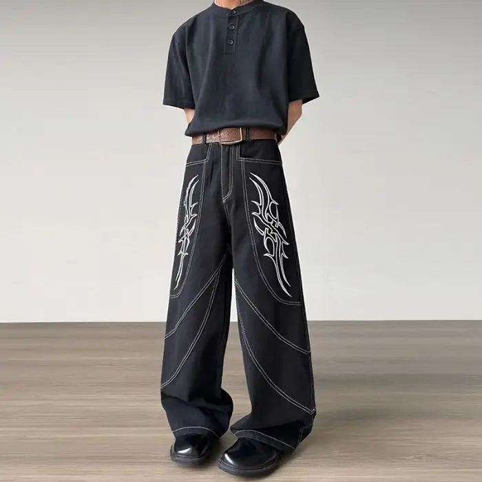 Heavy Wide leg Baggy Jeans