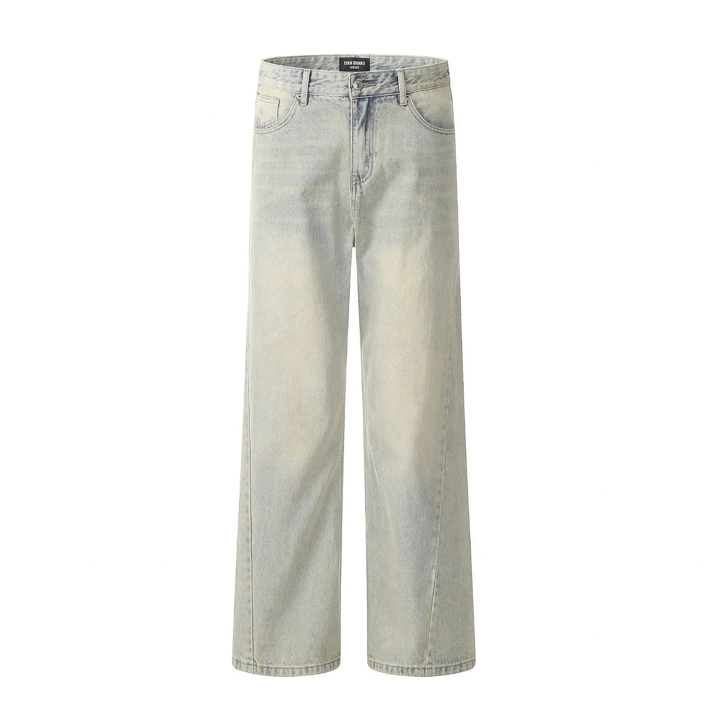 Blue Straight Bootcut Jeans