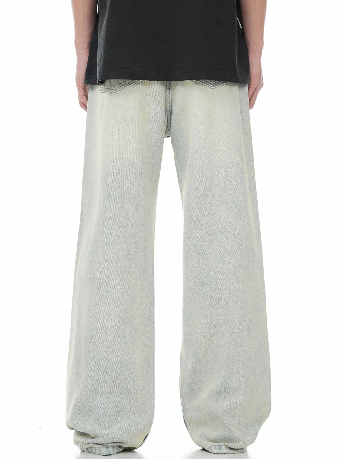 Blue Straight Bootcut Jeans