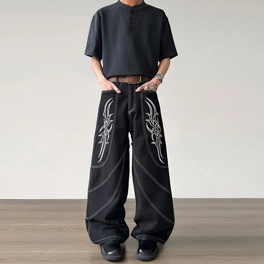 Heavy Wide leg Baggy Jeans