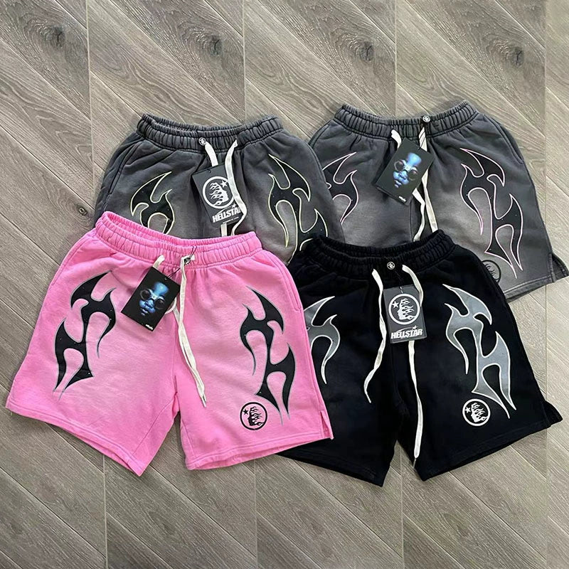 Streetwear Washed Shorts