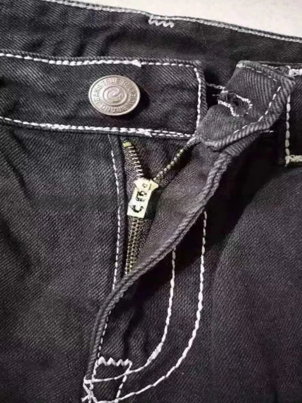 American Embroidered Denim Jeans