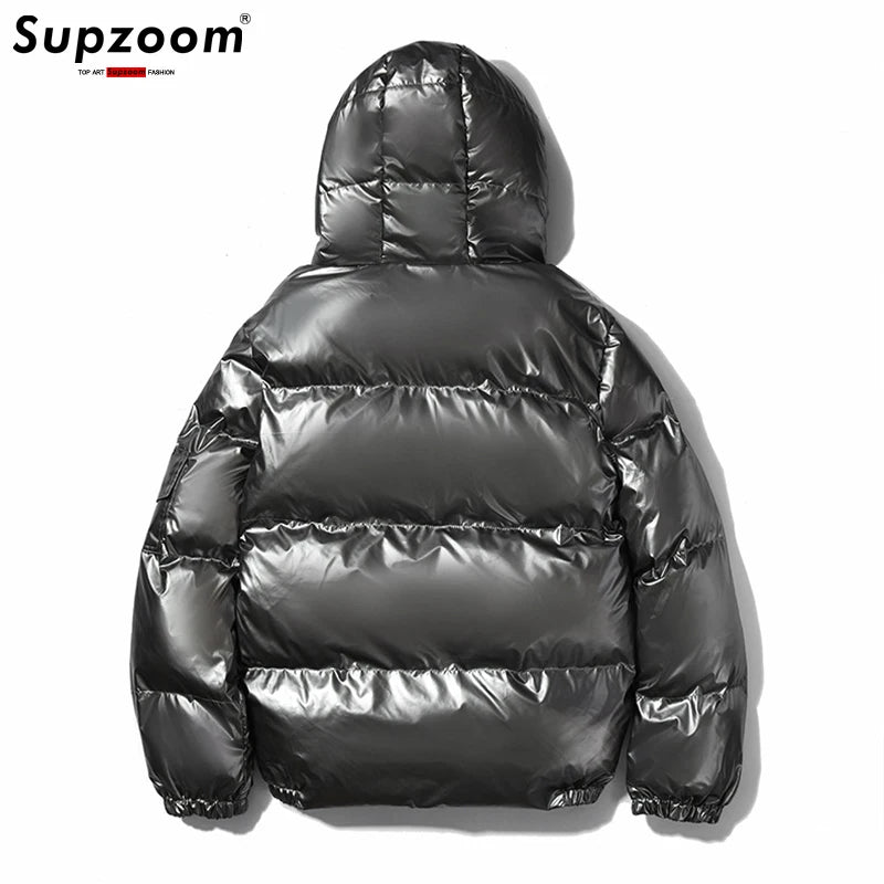 Glossy Unisex Puffer Coat