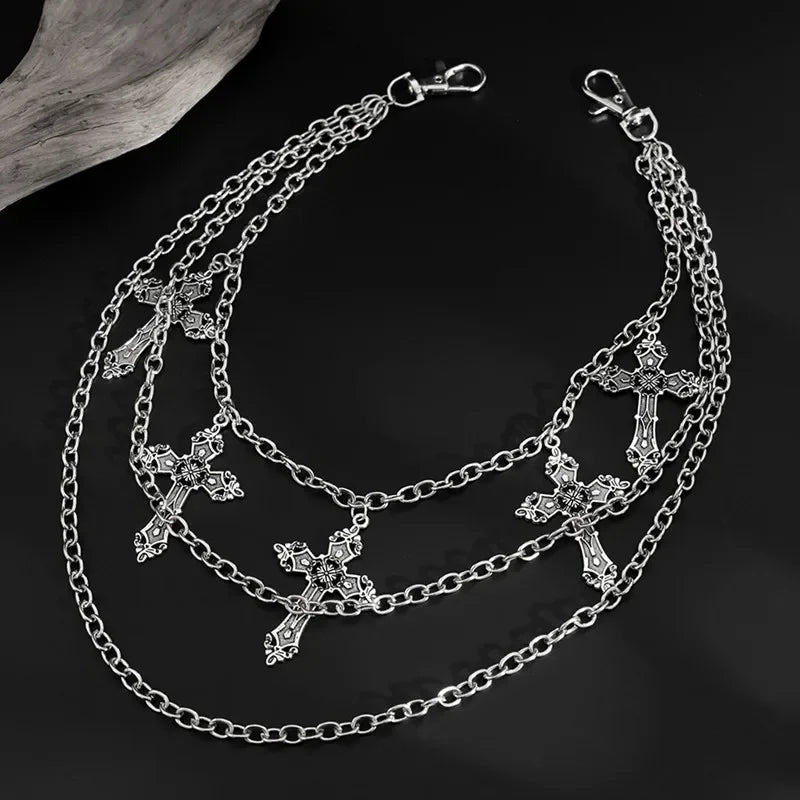 Cross Pendant Wallet Chain