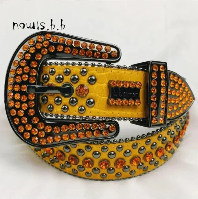 Rhinestone Studded Belt Different Variants