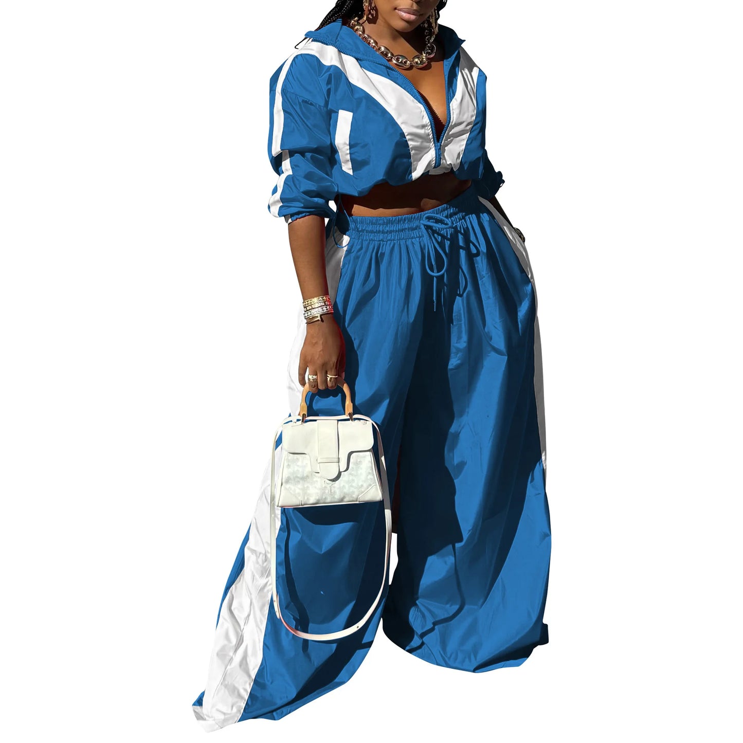 Wide leg y2k Women's set