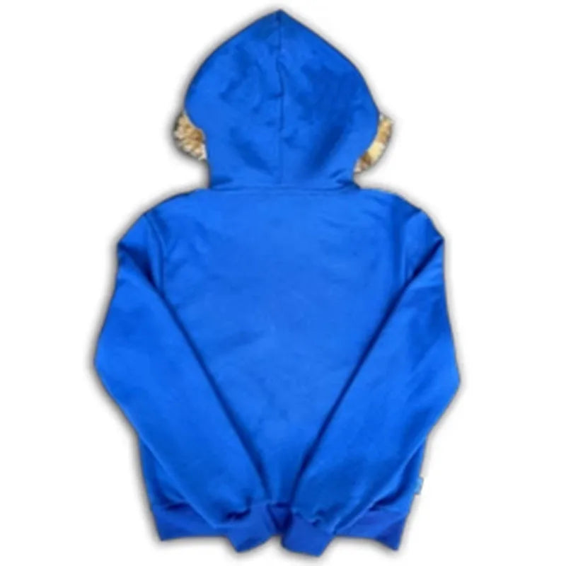 2008 Pattern Faux Fur Hoodie