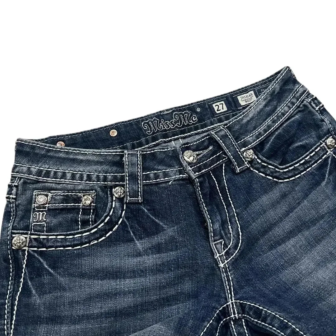 Cross Pocket Gothic Jeans