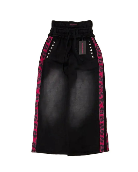 Double Waisted Gothic Embroidered Sweatpants