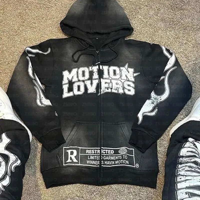 Motion Lovers Street Retro Hoodie