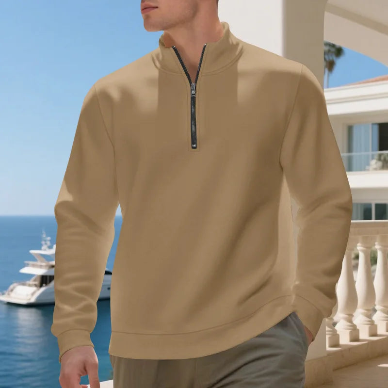Men's Fleece Quarter Zip Sweatshirt