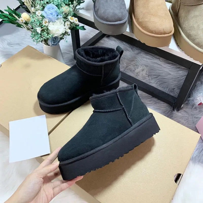 Comfortable Platform Mini Boots