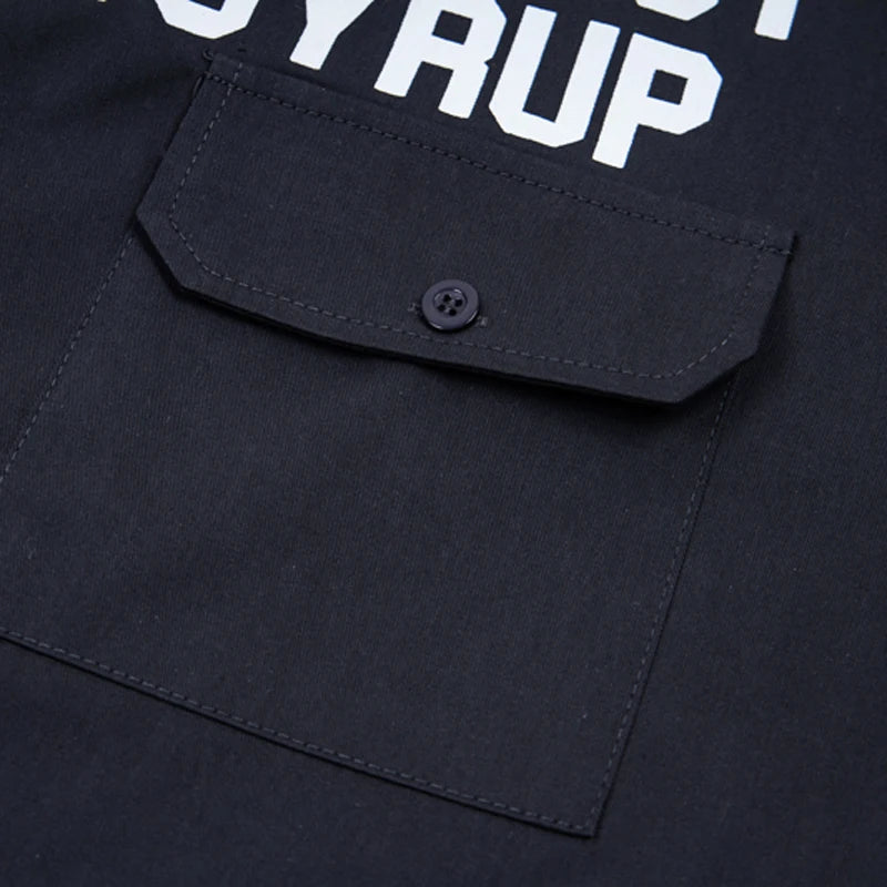Black Cough Syrup Button up