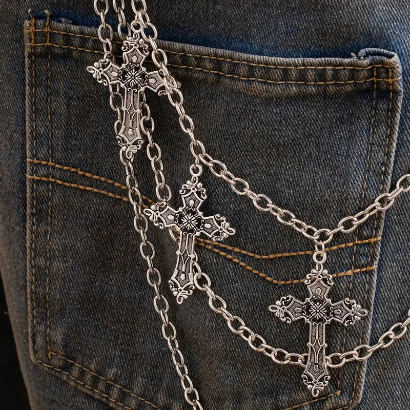 Cross Pendant Wallet Chain