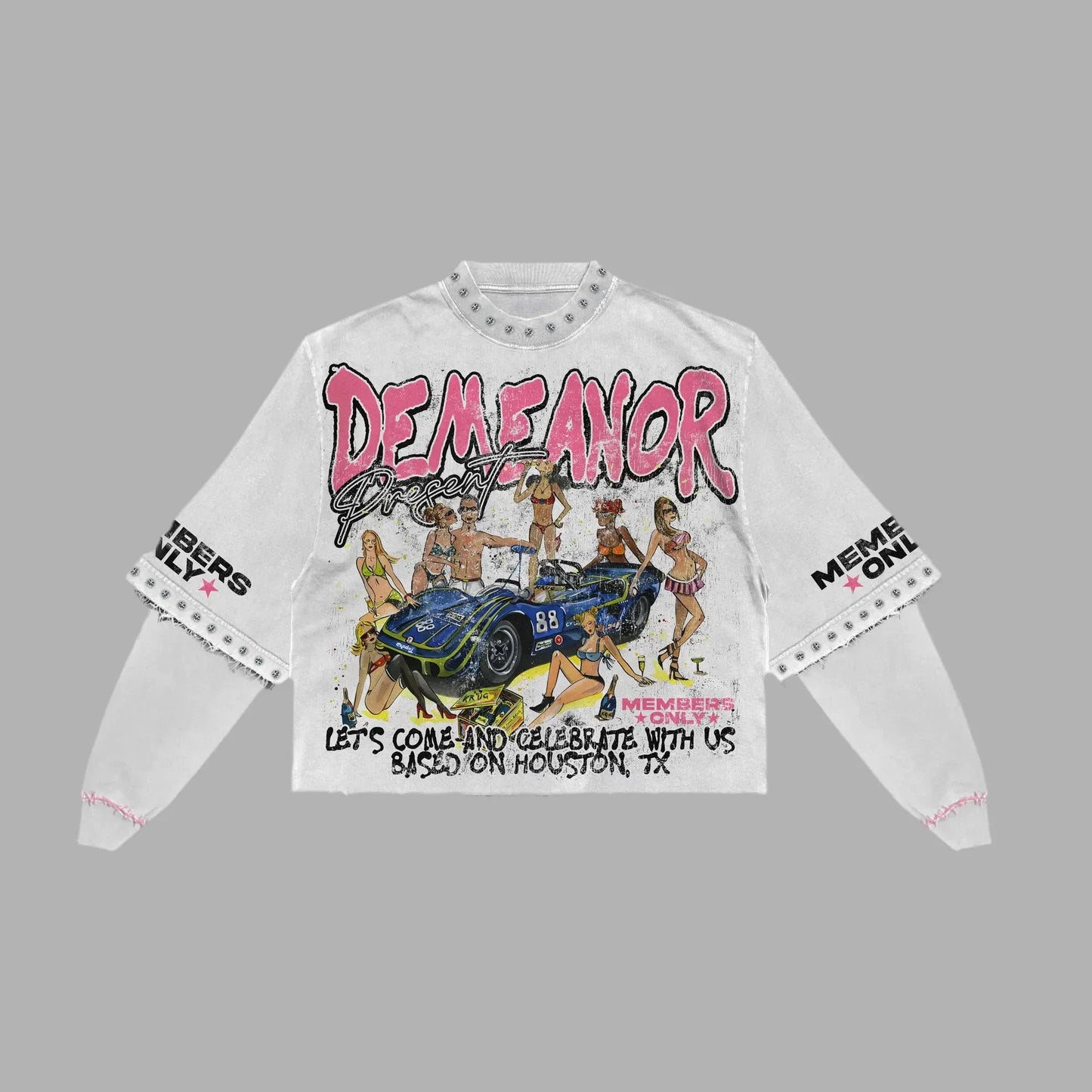 Cropped Y2k Designed T-shirt