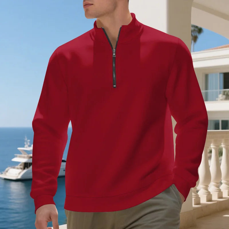 Men's Fleece Quarter Zip Sweatshirt
