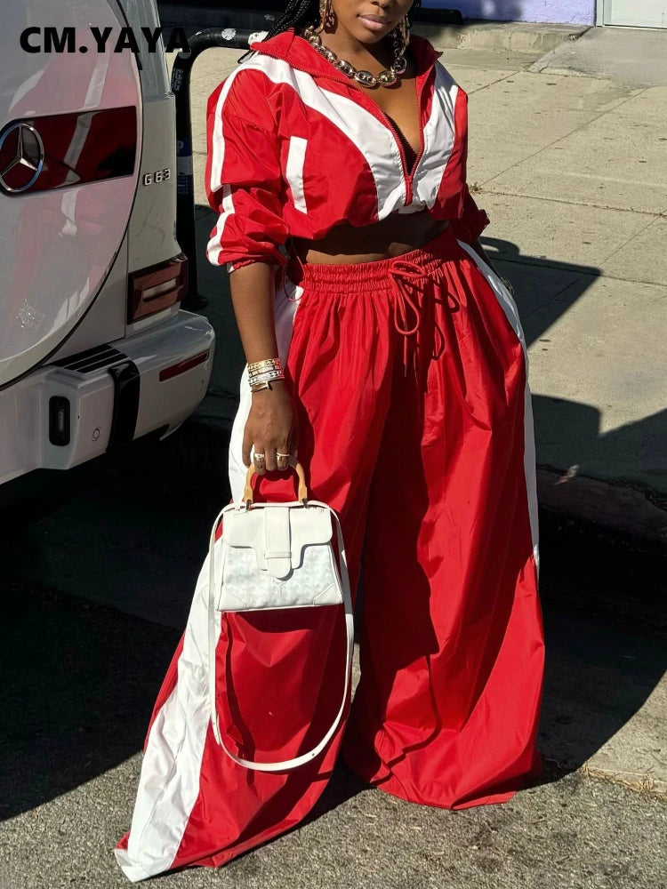 Wide leg y2k Women's set