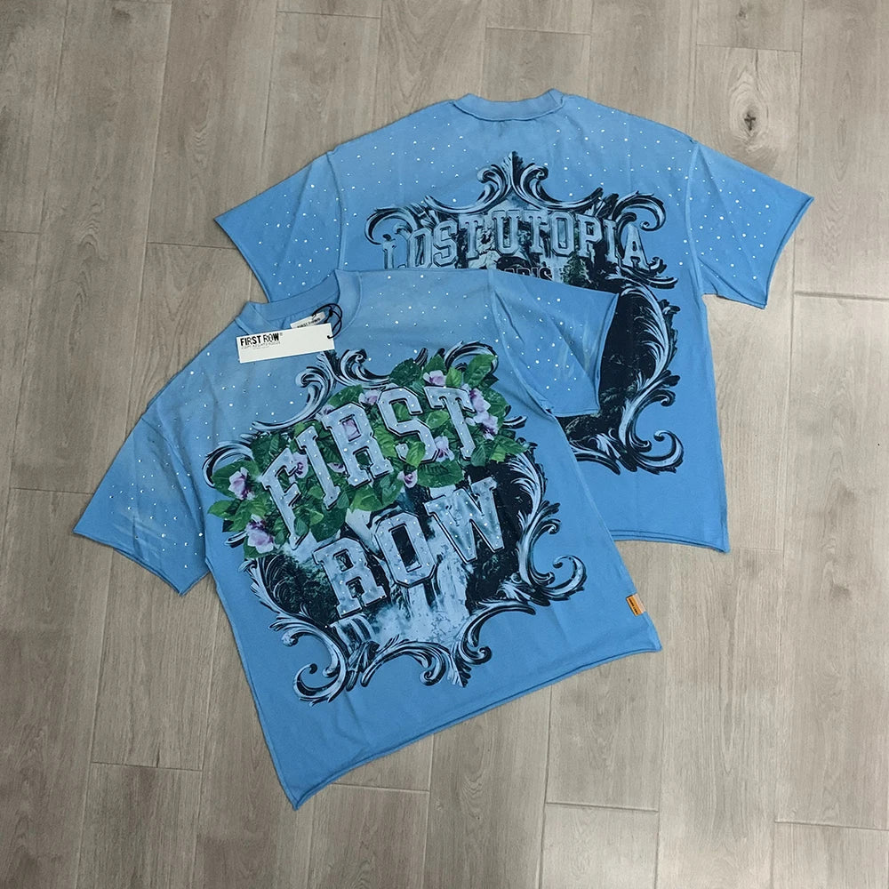 Diamond Cropped Graphic Tee