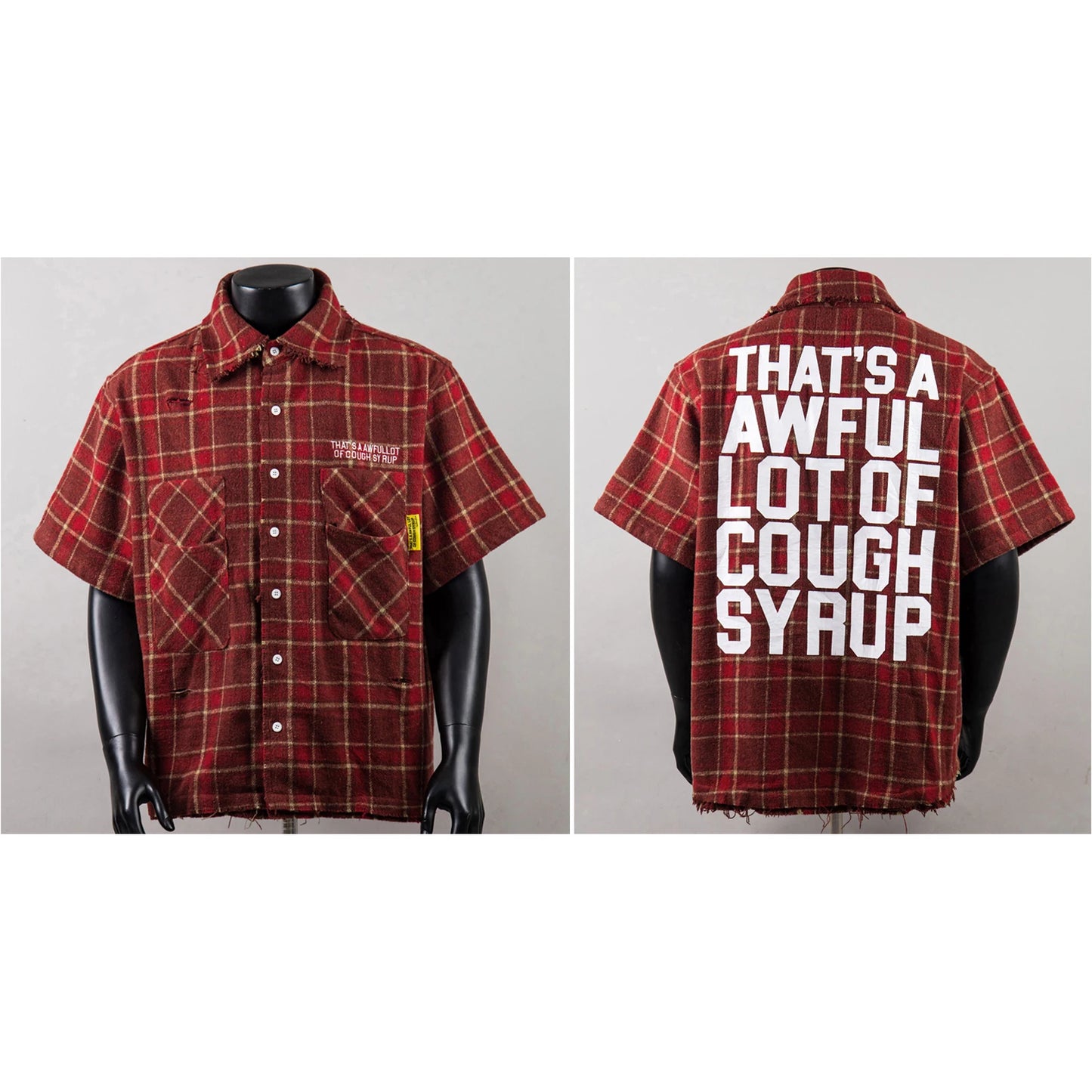 Cough Syrup Short-Sleeve Button up