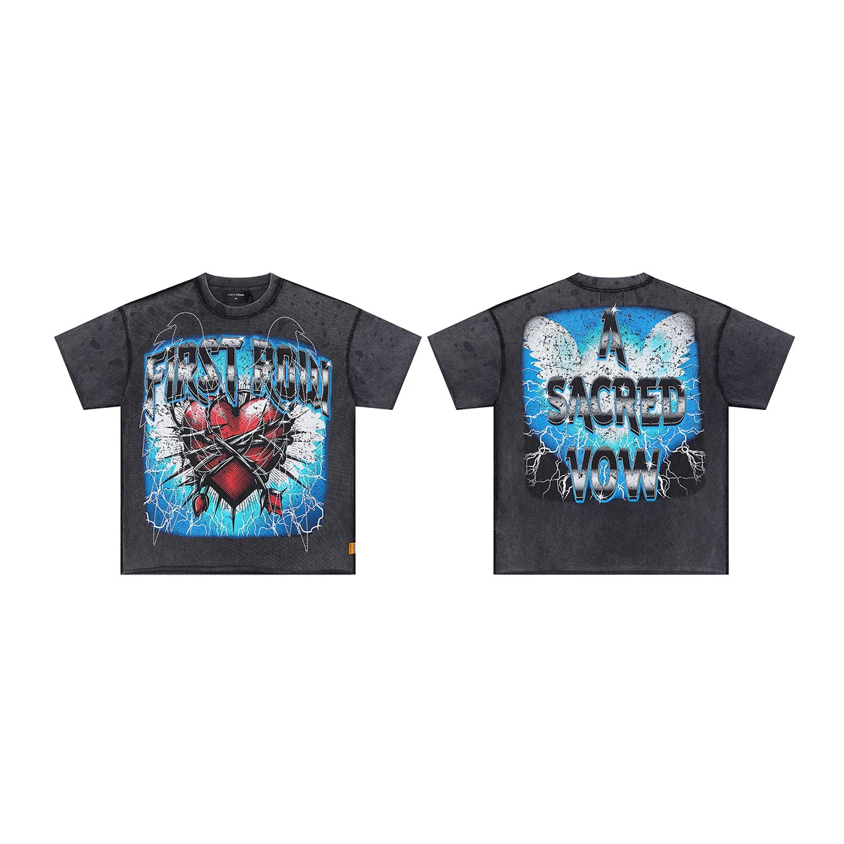 Diamond Cropped Graphic Tee